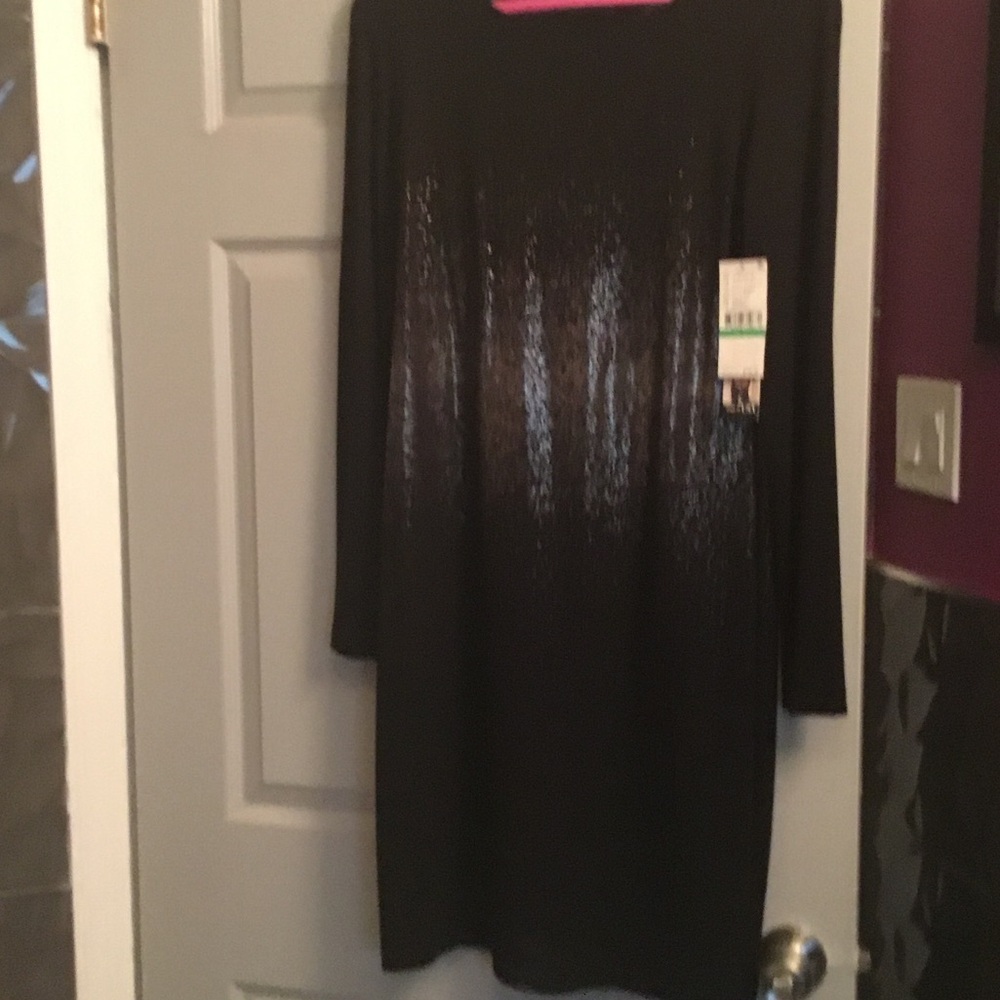 Elegant Black Shimmer Dress